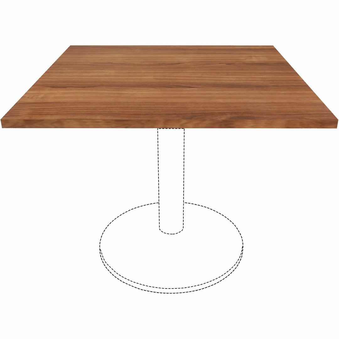 Image of Lorell Tabletop,f/LLR61641 Base,Laminate,36"x36"x1"Thick,Walnut