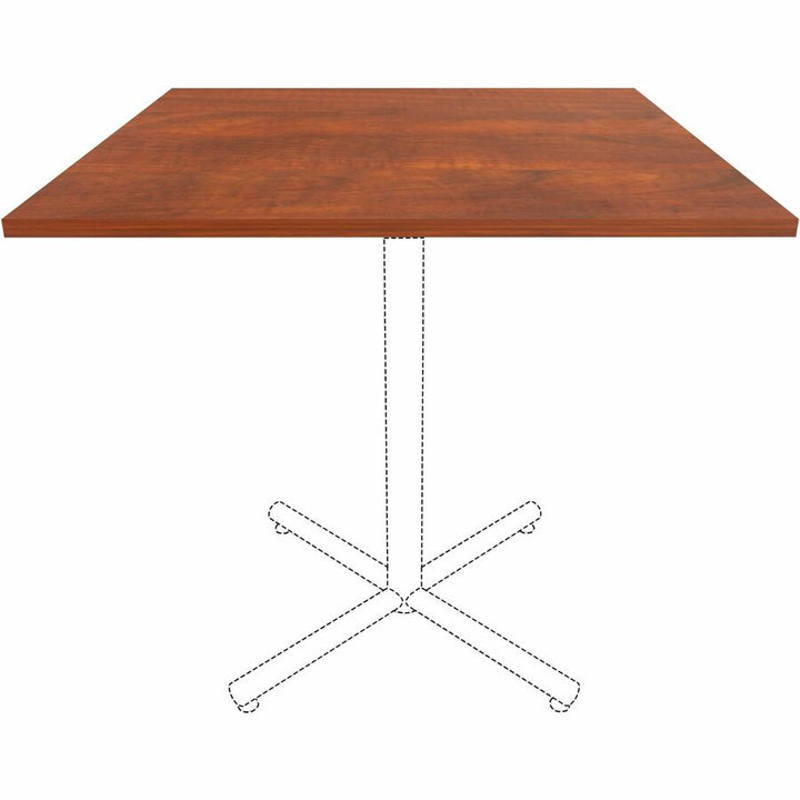 Image of Lorell Tabletop,f/LLR87241 Base,Laminate,42"x42"x1"Thick,Cherry