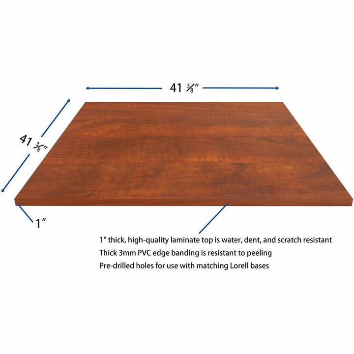 Image of Lorell Tabletop,f/LLR87241 Base,Laminate,42"x42"x1"Thick,Cherry