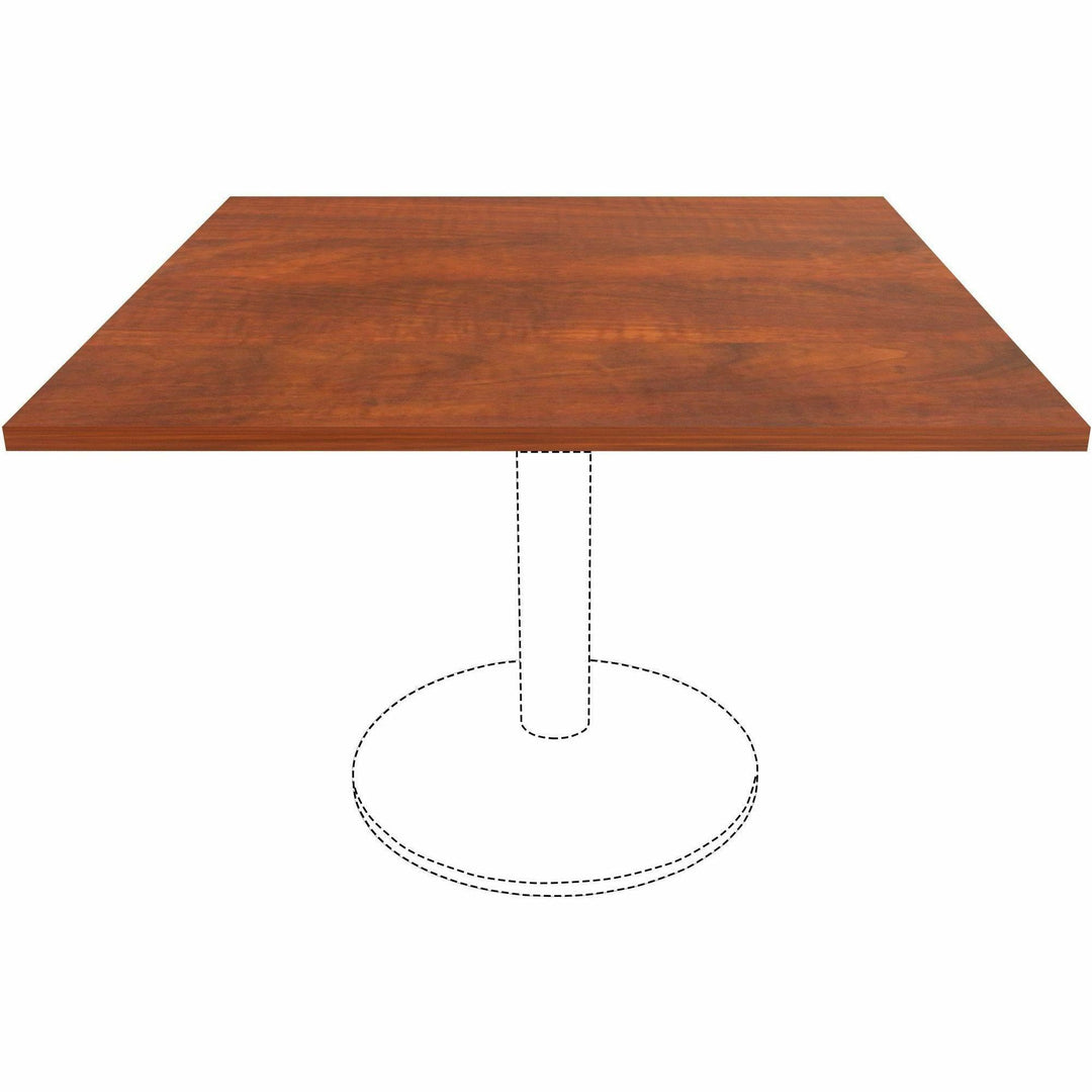 Image of Lorell Tabletop,f/LLR87241 Base,Laminate,42"x42"x1"Thick,Cherry