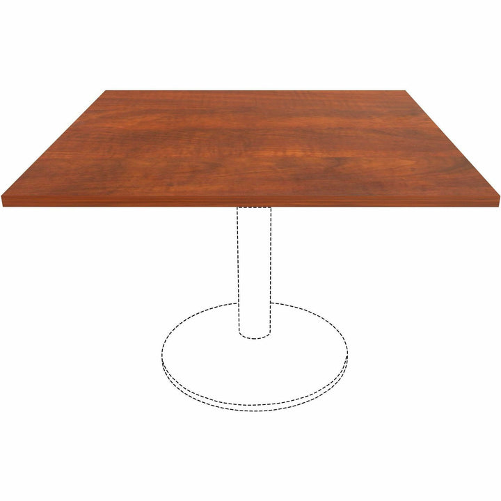 Image of Lorell Tabletop,f/LLR87241 Base,Laminate,42"x42"x1"Thick,Cherry
