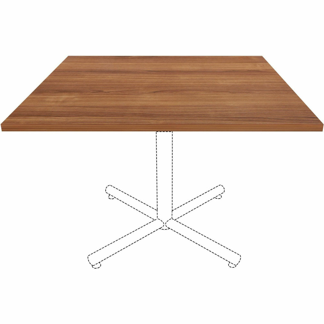 Image of Lorell Tabletop,f/LLR87241 Base,Laminate,42"x42"x1"Thick,Walnut