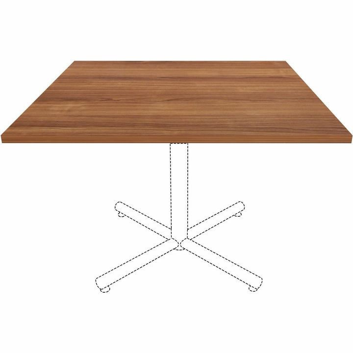 Image of Lorell Tabletop,f/LLR87241 Base,Laminate,42"x42"x1"Thick,Walnut