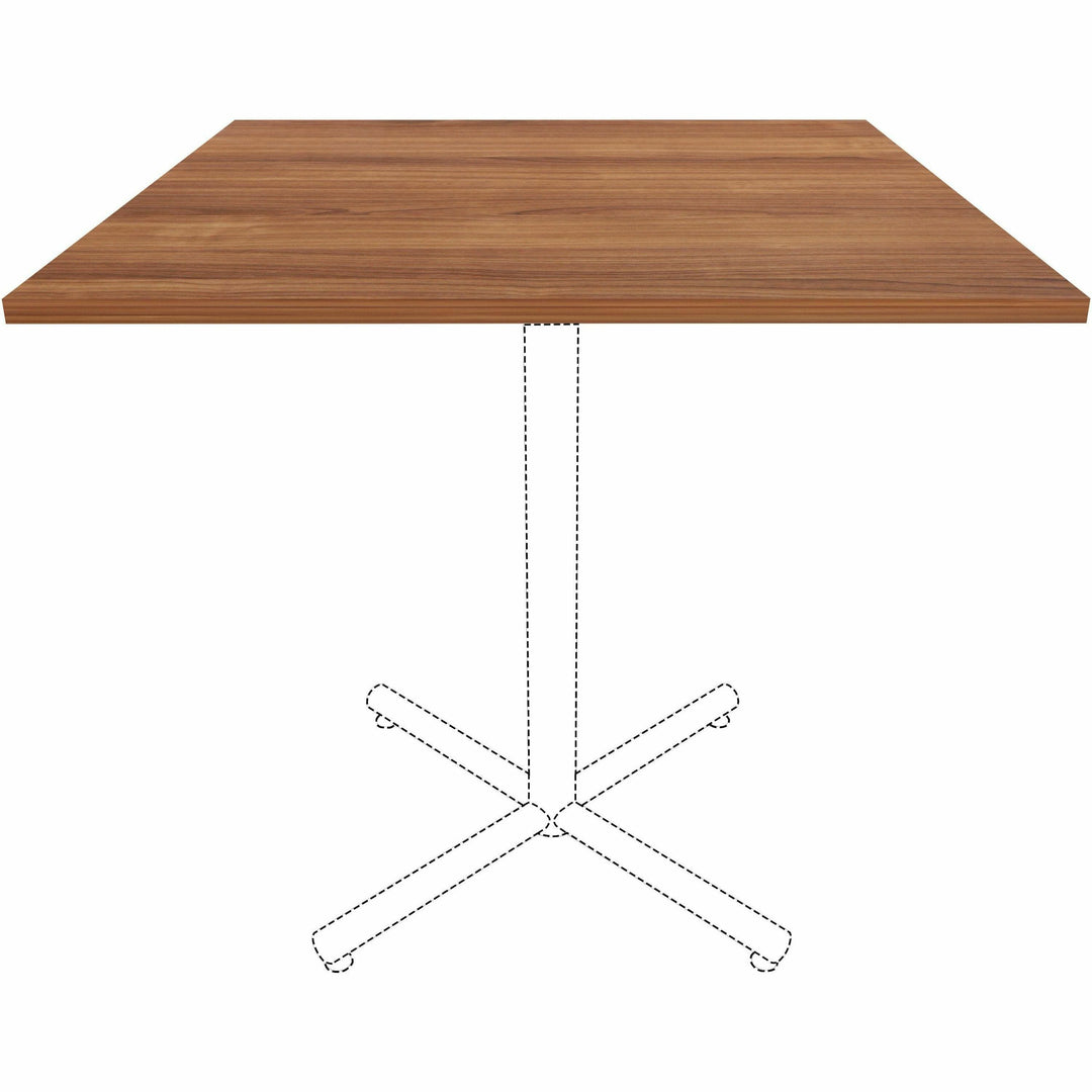 Image of Lorell Tabletop,f/LLR87241 Base,Laminate,42"x42"x1"Thick,Walnut