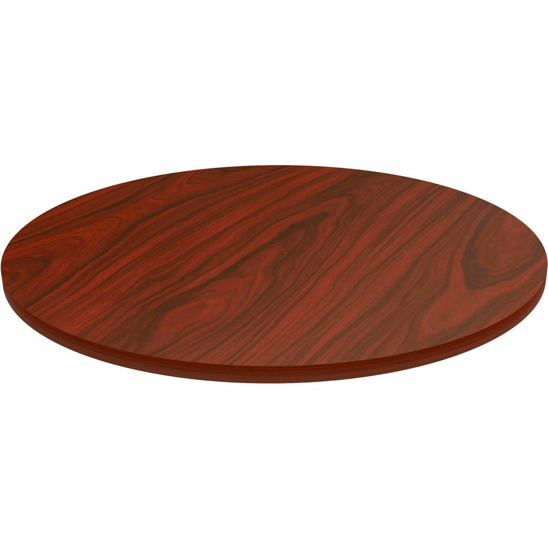 Image of Lorell Tabletop,f/LLR61641 Base,Laminate,36"Dia x 1"Thick,Mahogany