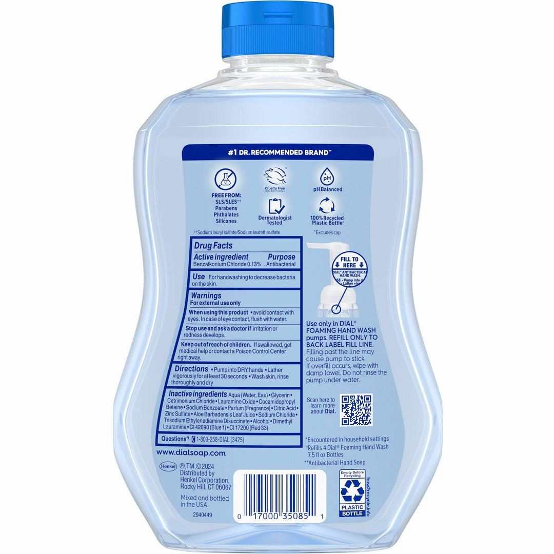 Image of Dial® Handwash, Foaming, Spring Water, 30oz Bottle