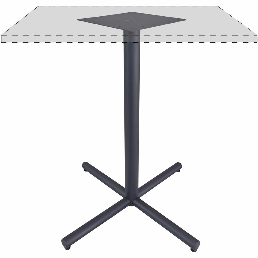 Image of Lorell Base,X,Metal,f/Lorell 36"/42"Tops,35-3/8"x35-3/8"x40-3/8",BK