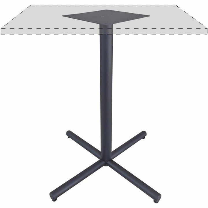 Image of Lorell Base,X,Metal,f/Lorell 36"/42"Tops,35-3/8"x35-3/8"x40-3/8",BK