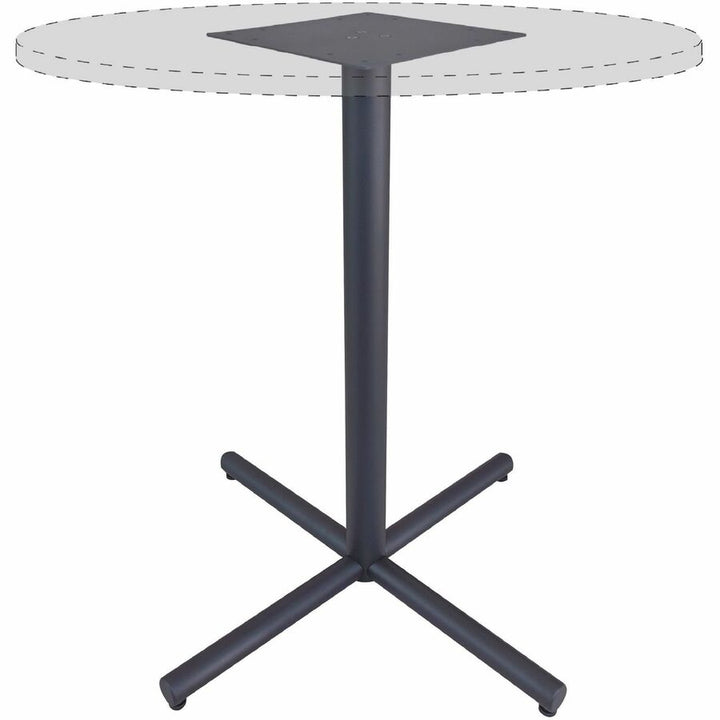 Image of Lorell Base,X,Metal,f/Lorell 36"/42"Tops,35-3/8"x35-3/8"x40-3/8",BK