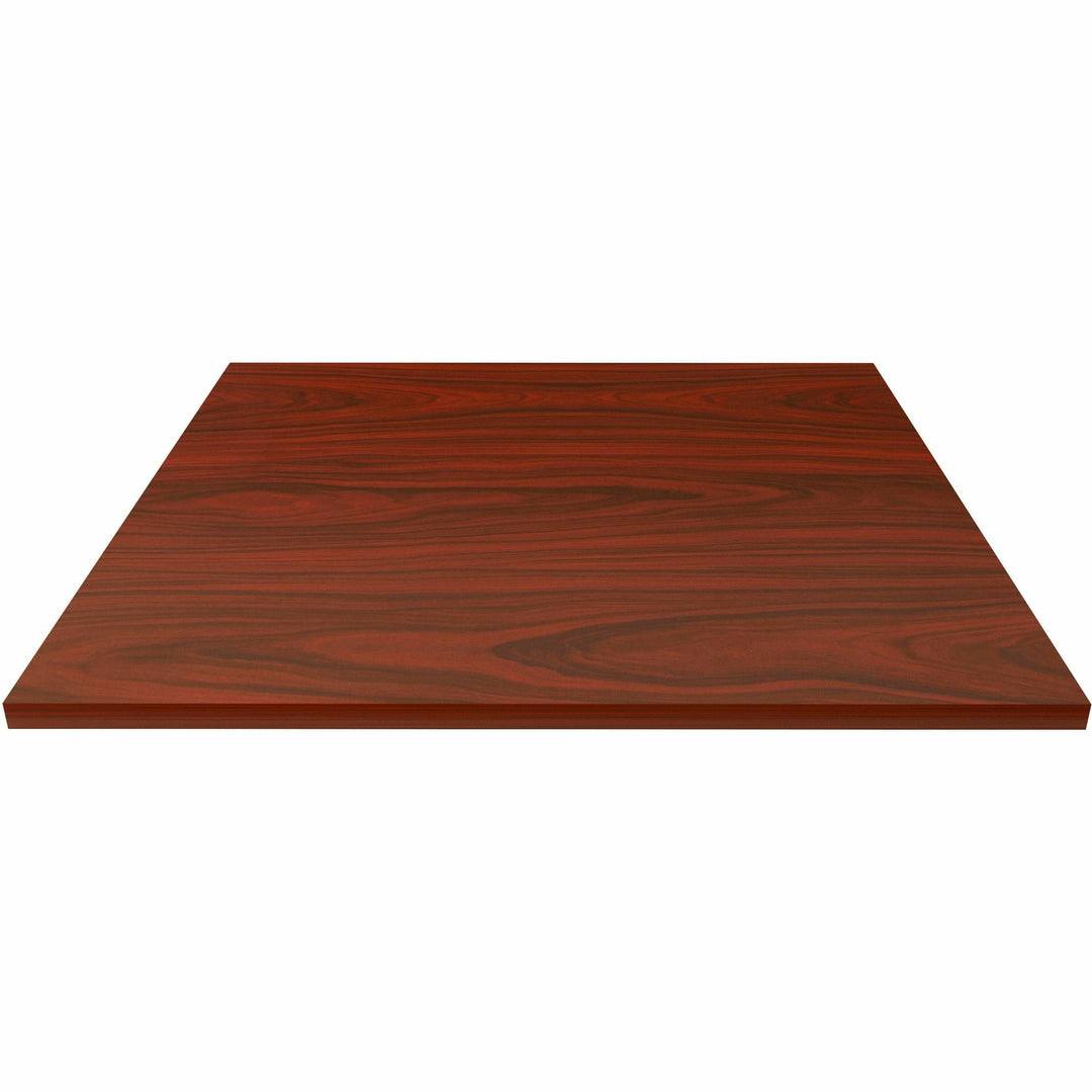 Image of Lorell Tabletop,f/LLR61641 Base,Laminate,36"x36"x1"Thick,Mahogany