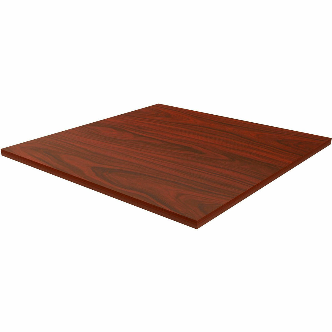 Image of Lorell Tabletop,f/LLR61641 Base,Laminate,36"x36"x1"Thick,Mahogany