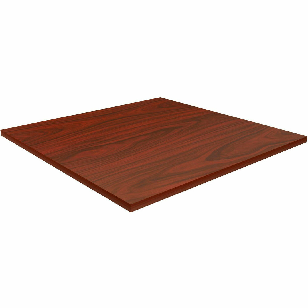 Image of Lorell Tabletop,f/LLR61641 Base,Laminate,36"x36"x1"Thick,Mahogany