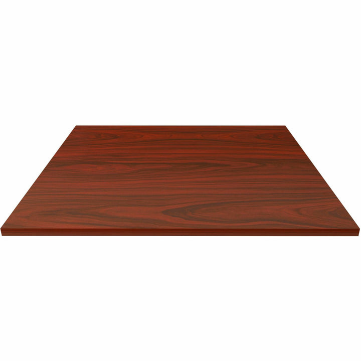 Image of Lorell Tabletop,f/LLR87241 Base,Lam,42"x42"x1"Thick,Mahogany