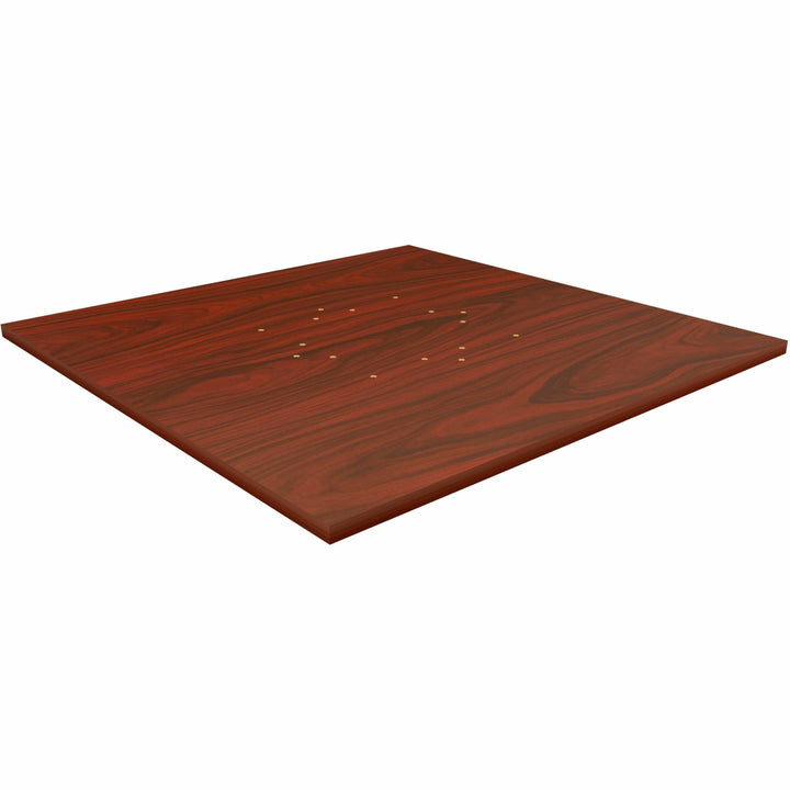 Image of Lorell Tabletop,f/LLR87241 Base,Lam,42"x42"x1"Thick,Mahogany