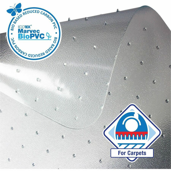 Image of Floortex® Chairmat,BioPVC,Ecotex,f/Carpet,36"x48",Clear
