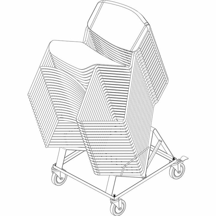 Image of Lorell Dolly,f/20 Heavy-dutyStackChairs,24-1/4"x25-5/8"x20-3/4",BK