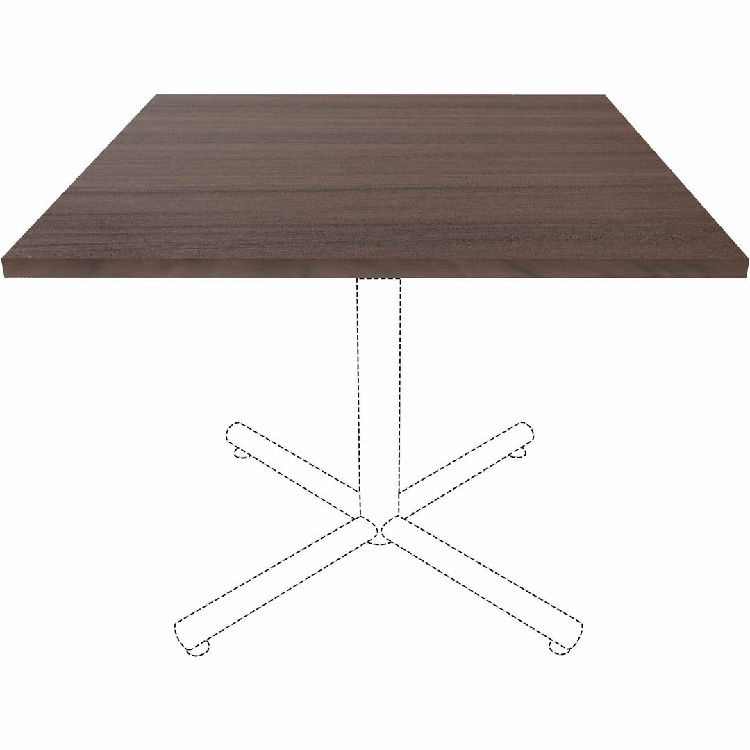 Image of Lorell Tabletop,f/LLR61641 Base,Laminate,36"x36"x1"Thick,Espresso