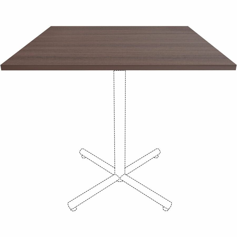 Image of Lorell Tabletop,f/LLR87241 Base,Lam,42"x42"x1"Thick,Espresso