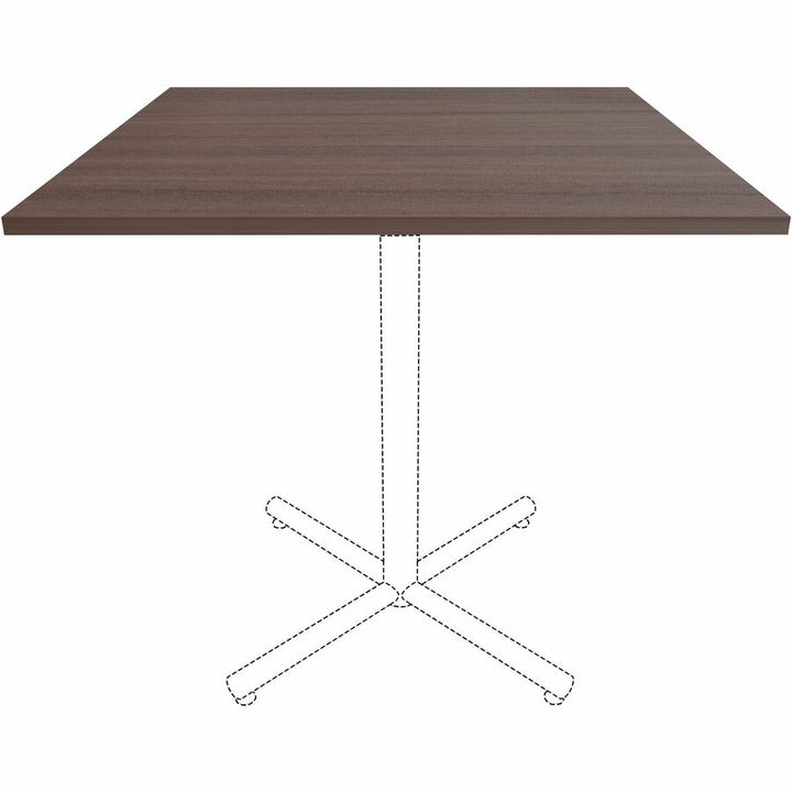 Image of Lorell Tabletop,f/LLR87241 Base,Lam,42"x42"x1"Thick,Espresso