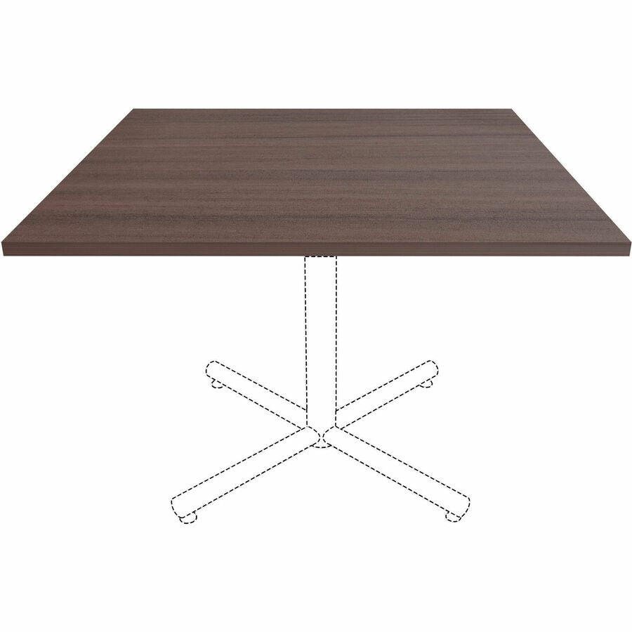 Image of Lorell Tabletop,f/LLR87241 Base,Lam,42"x42"x1"Thick,Espresso