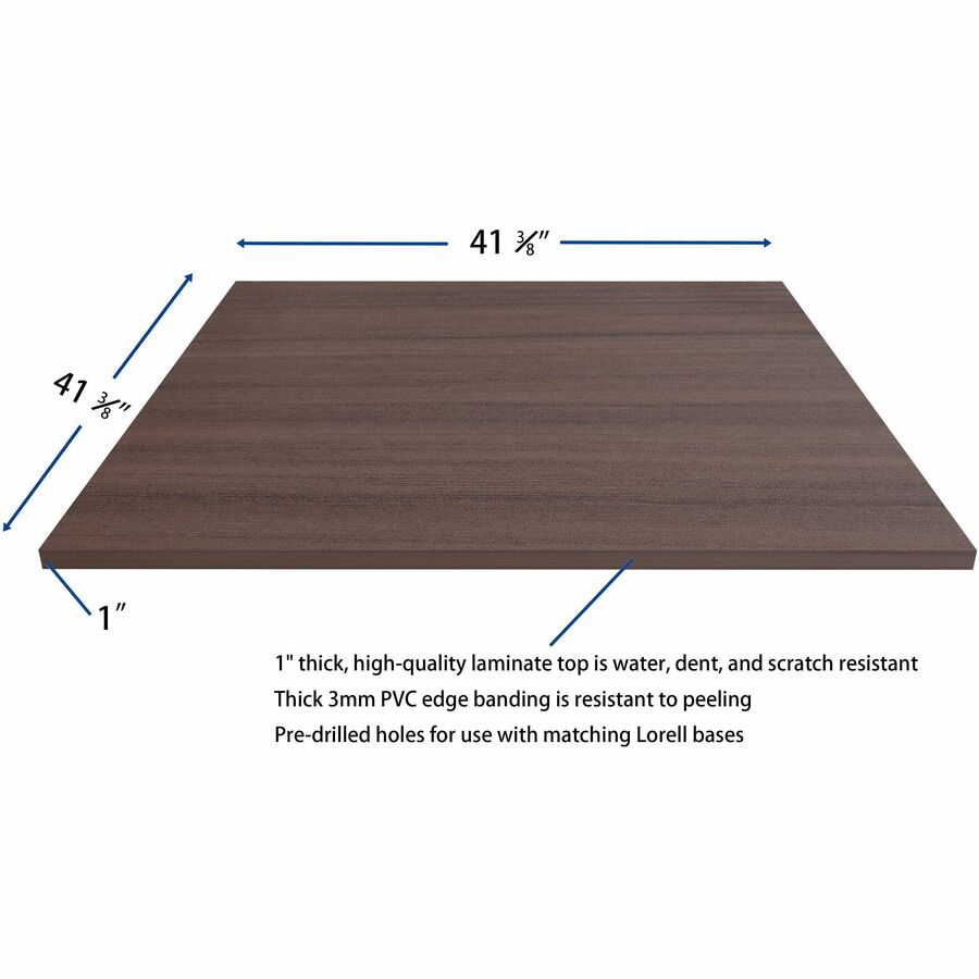 Image of Lorell Tabletop,f/LLR87241 Base,Lam,42"x42"x1"Thick,Espresso