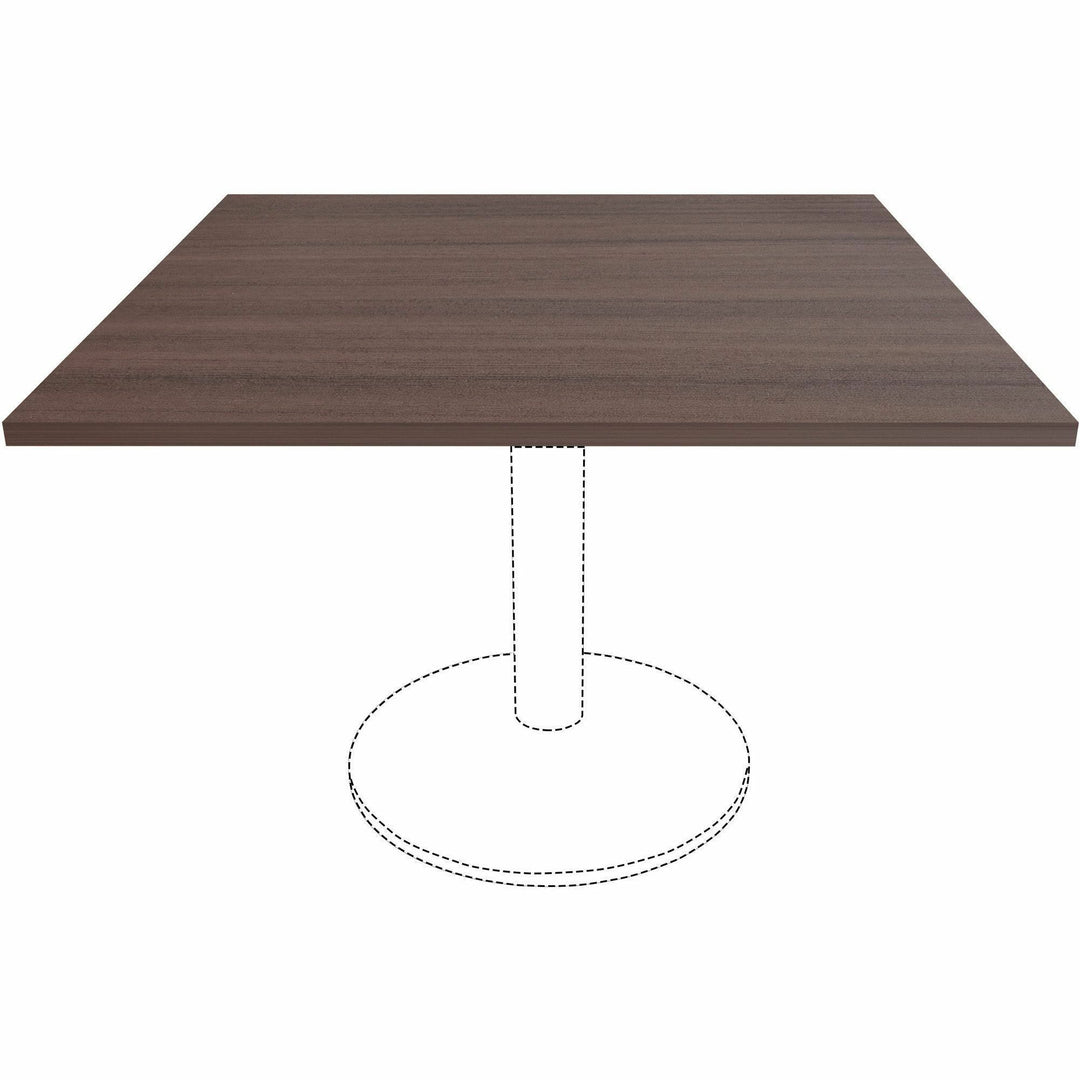 Image of Lorell Tabletop,f/LLR87241 Base,Lam,42"x42"x1"Thick,Espresso