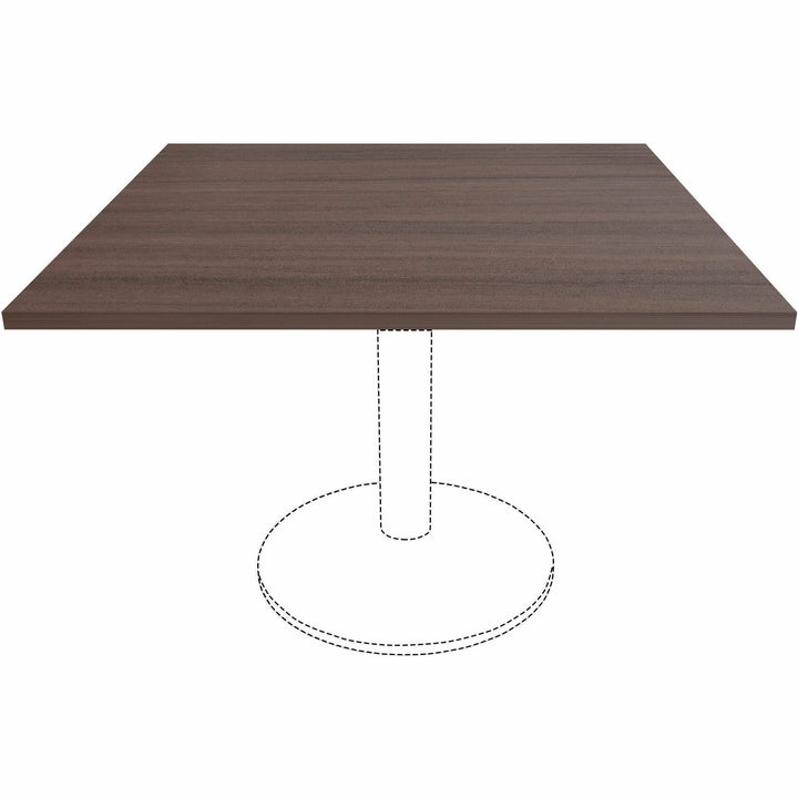 Image of Lorell Tabletop,f/LLR87241 Base,Lam,42"x42"x1"Thick,Espresso