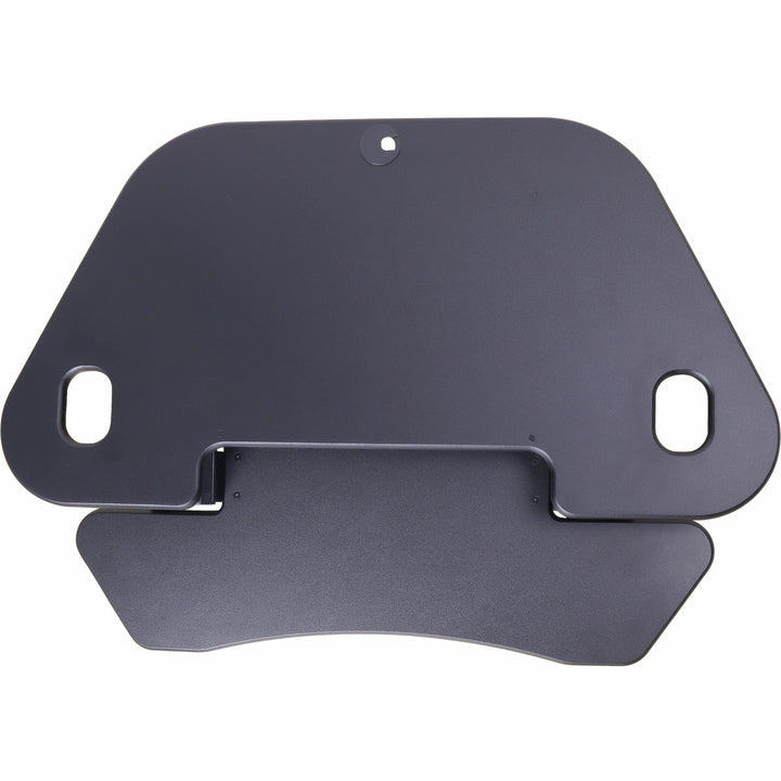 Image of Rocelco Desk Riser,Corner,4 AC Outlets,Grommet,45-1/2"x23-1/4",BK