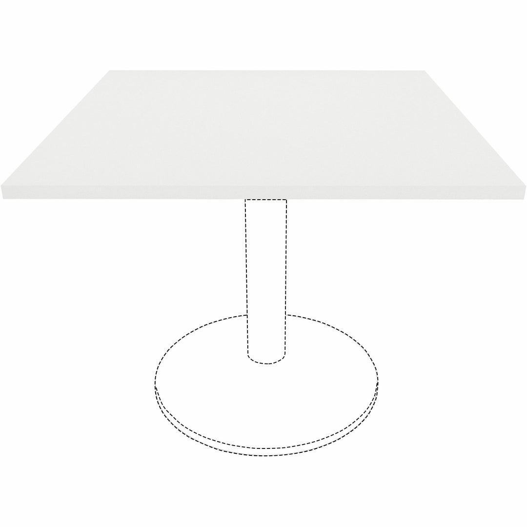 Image of Lorell Tabletop,f/LLR61641 Base,Laminate,36"x36"x1"Thick,White