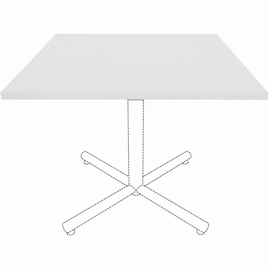Image of Lorell Tabletop,f/LLR61641 Base,Laminate,36"x36"x1"Thick,White