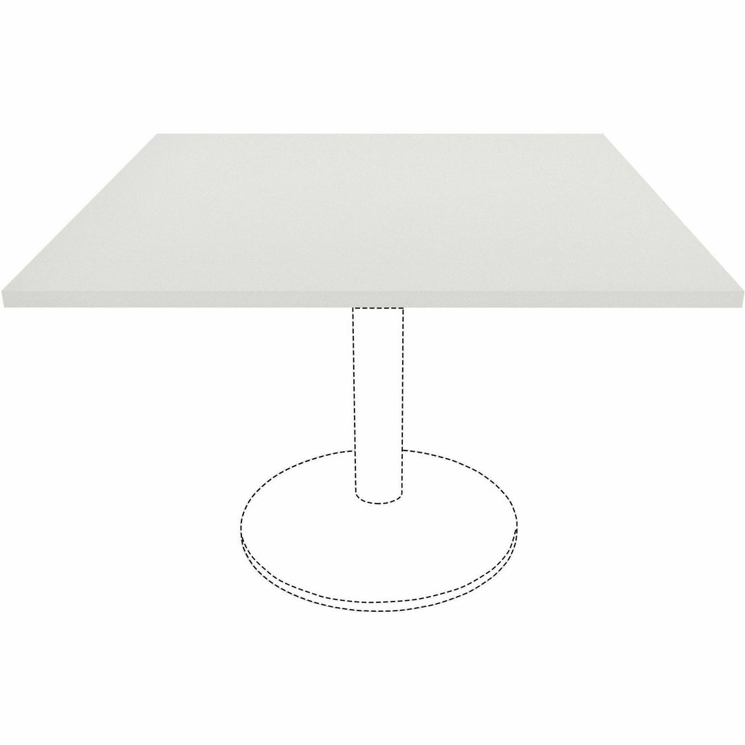 Image of Lorell Tabletop,f/LLR87241 Base,Laminate,42"x42"x1"Thick,White