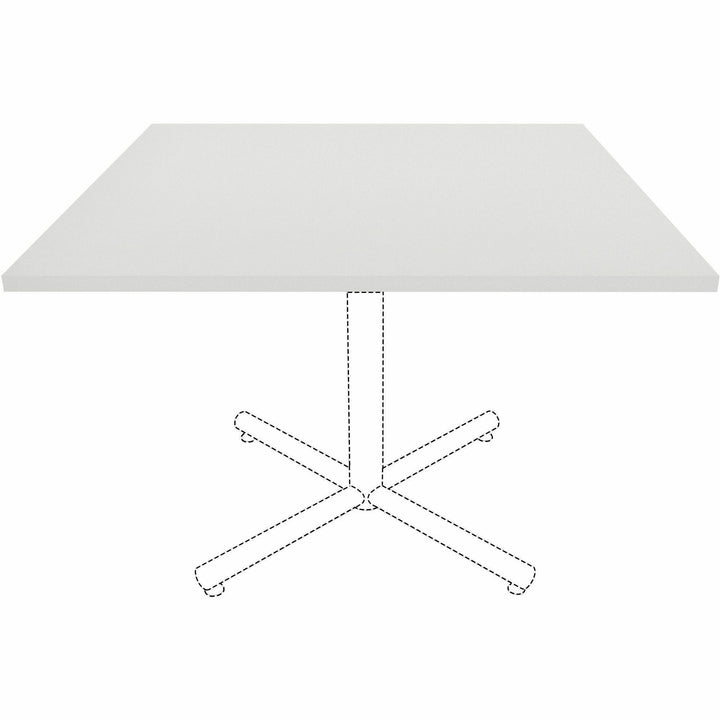 Image of Lorell Tabletop,f/LLR87241 Base,Laminate,42"x42"x1"Thick,White