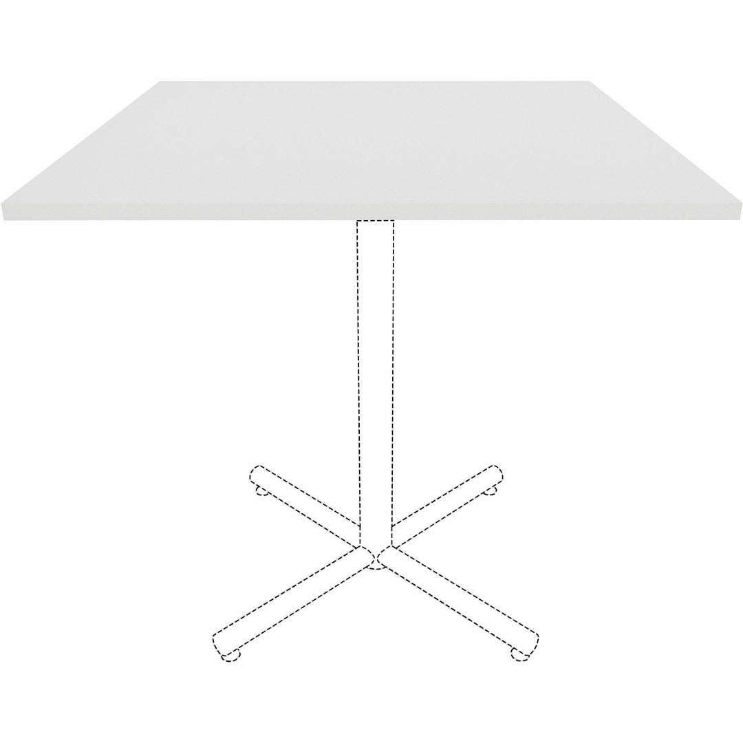 Image of Lorell Tabletop,f/LLR87241 Base,Laminate,42"x42"x1"Thick,White