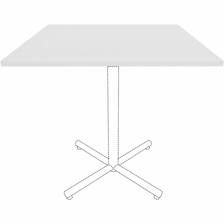 Image of Lorell Tabletop,f/LLR87241 Base,Laminate,42"x42"x1"Thick,White