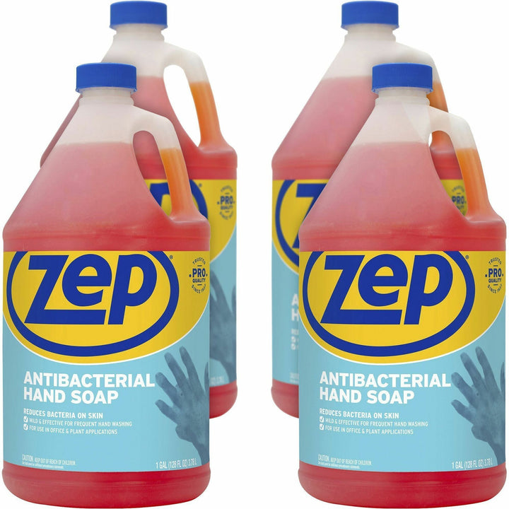 Image of Zep Commercial® Hand Soap, Antibacterial, 1 Gallon, 4/CT, Orange