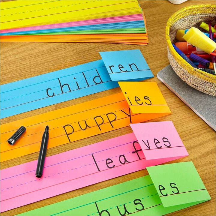 Image of Astrobrights® Sentence Strips, Medium, Assorted Colors, 100/Pack