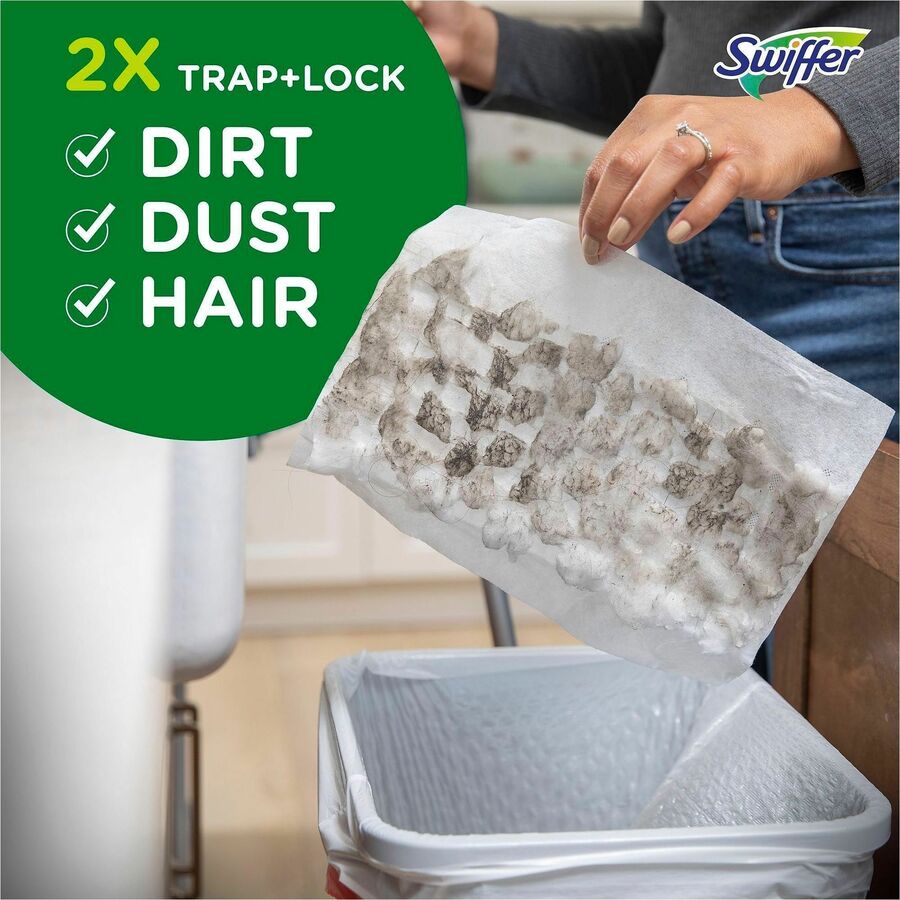 Image of Swiffer 77198 HvyDty MS Sweep Cloths, Heavy Duty, Black, 1 Box