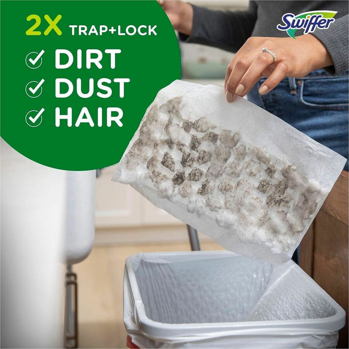 Image of Swiffer 77198 HvyDty MS Sweep Cloths, Heavy Duty, Black, 1 Box