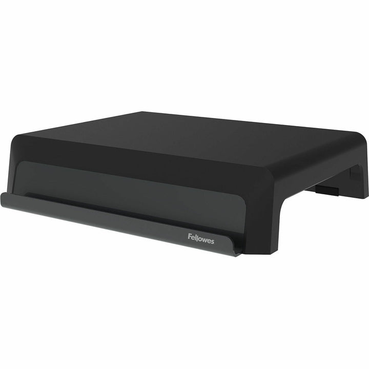 Image of Fellowes® Breyta Monitor Stand, 13.94" x 11.97" x 3.25" to 6", Black, Supports 33 lbs