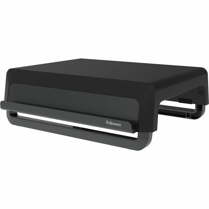 Image of Fellowes® Breyta Monitor Stand, 13.94" x 11.97" x 3.25" to 6", Black, Supports 33 lbs