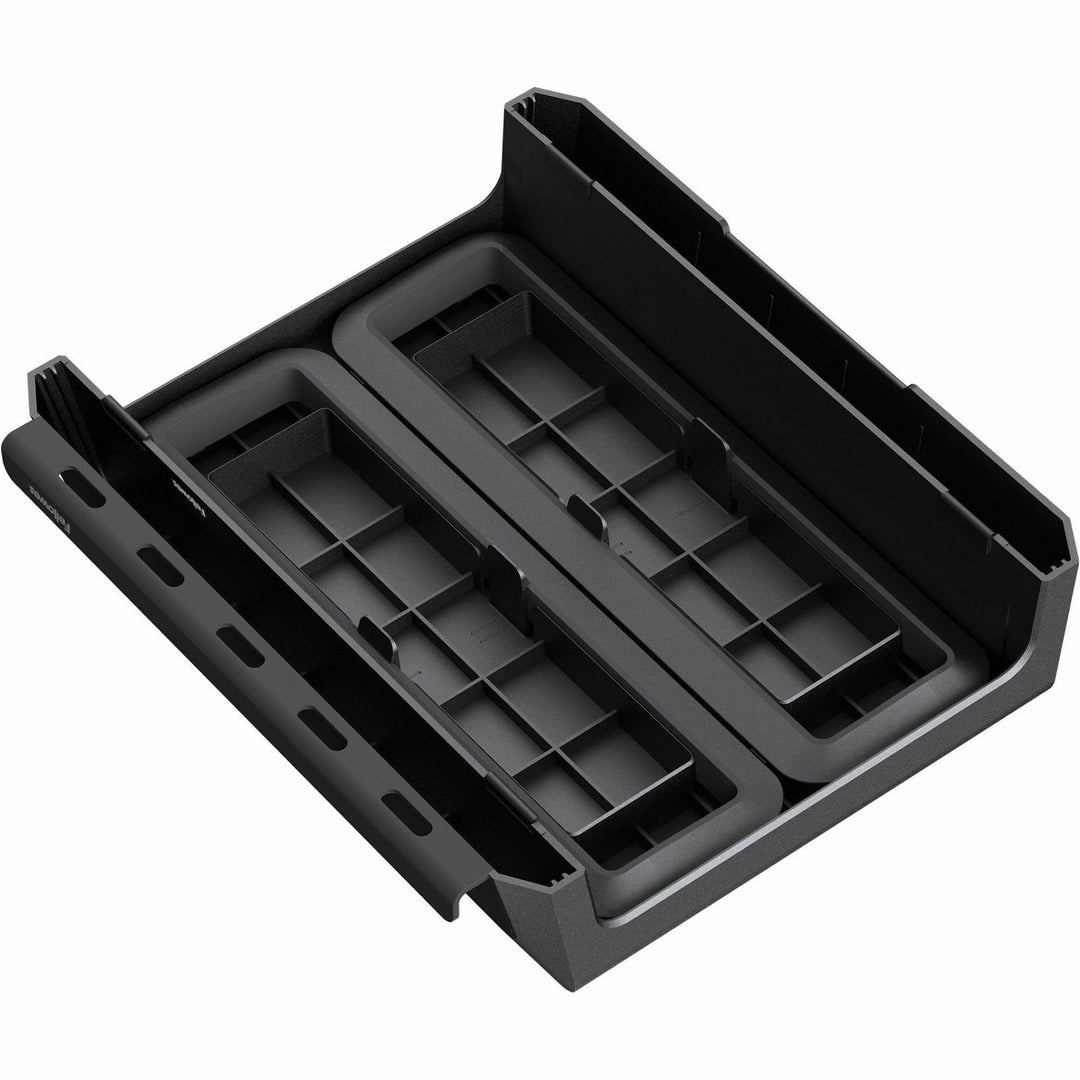 Image of Fellowes® Breyta Monitor Stand, 13.94" x 11.97" x 3.25" to 6", Black, Supports 33 lbs