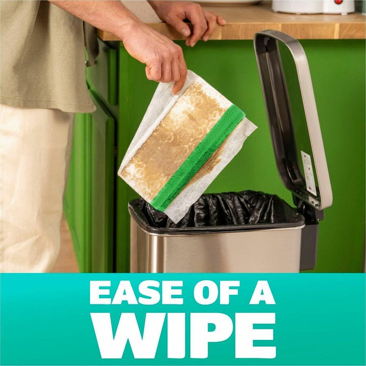 Image of Swiffer 08622 Sweeper Wet Cloths, 8" W x 10" Length, Disposable, Residue-free, Scented, Pre-moistened, Cloth, White, 12 / Pack