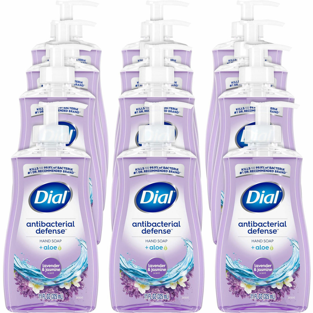Image of Dial® Hand Soap,Antibacterial,Liquid,Lavender,11oz,12/CT,Purple