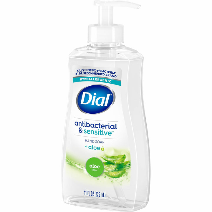 Image of Dial® Hand Soap,Liquid,Antibacterial,Sensitive Skin,11oz,12/CT,GN