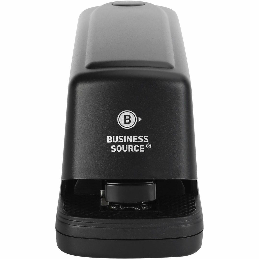Image of Business Source 65662 Electric Stapler, Staples Upto 25 Sheet, Holds Upto 210 Staple, Full Strip, Black, 1 Each