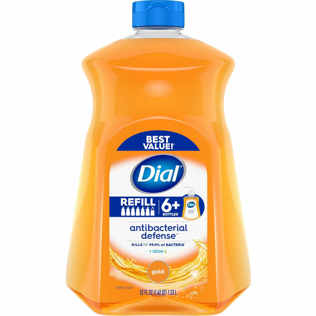 Image of Dial® Hand Soap,Antibacterial,Liquid,Gold,52oz,3/CT,Orange
