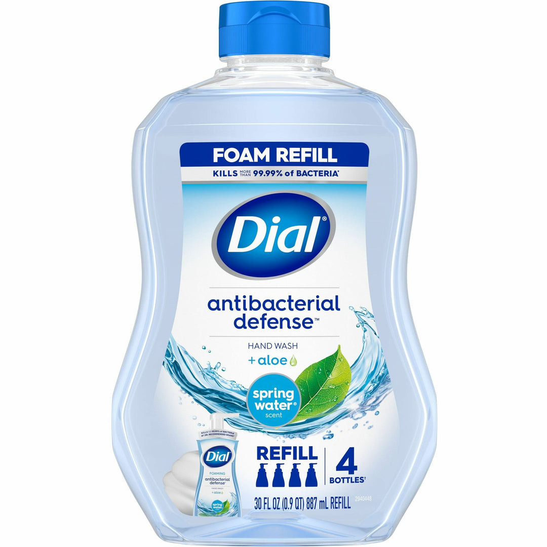 Image of Dial® Handwash, Foaming, Spring Water, 30oz Bottle, 4/CT
