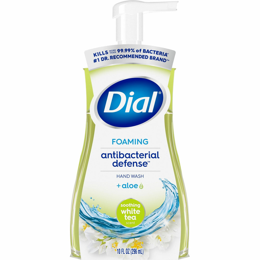 Image of Dial® Hand Soap, Foaming, Antibacterial, 10oz, 8/CT, White Tea