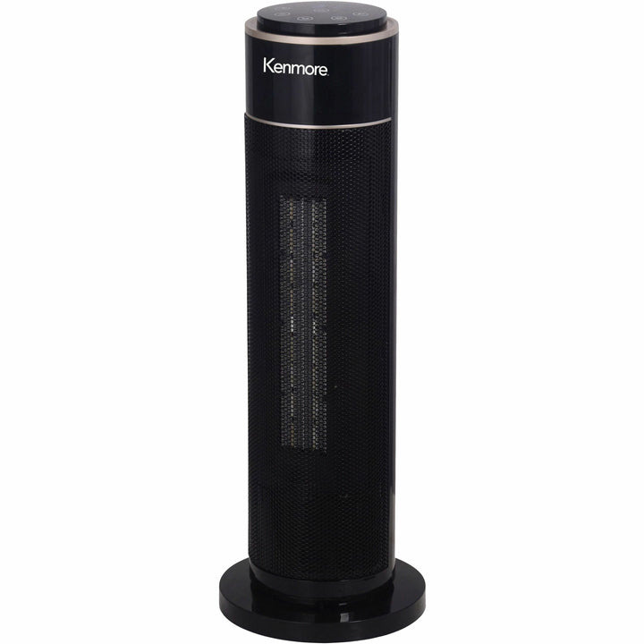 Image of ESM Heater,Tower,Oscillating,2 Settings,Remote,Timer,21"H,BK