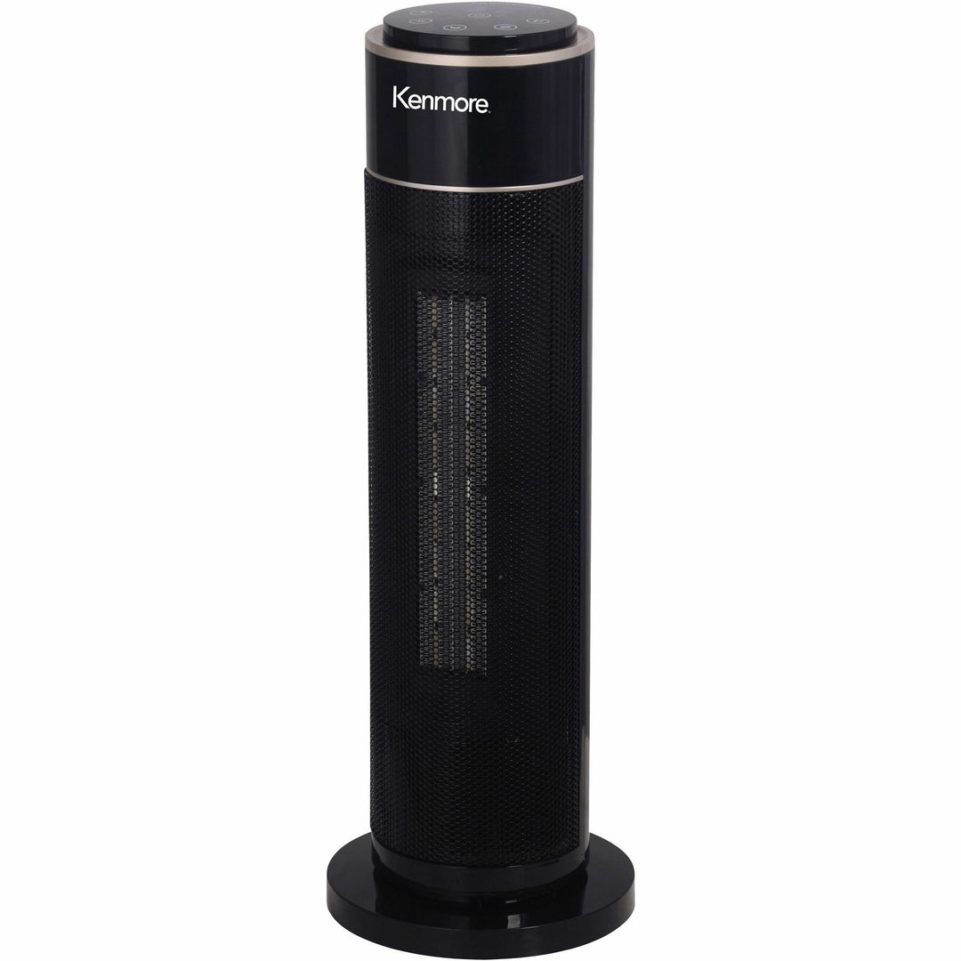 Image of ESM Heater,Tower,Oscillating,2 Settings,Remote,Timer,21"H,BK